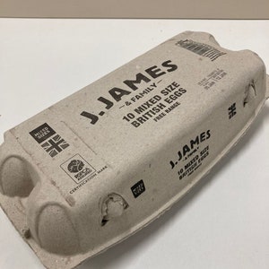 Cajas de huevos de cartón vacías: media docena, 12, 15 o 10 huevos