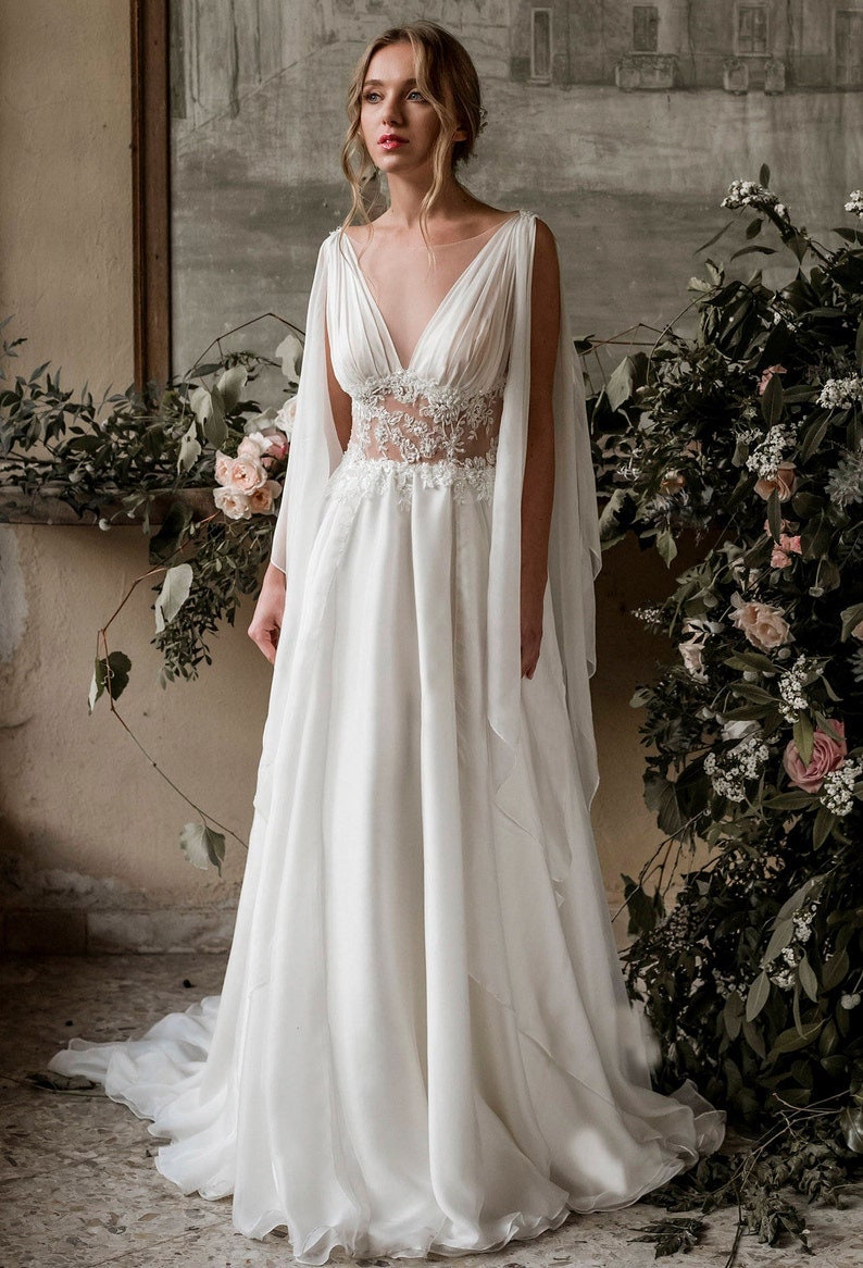 Grecian Wedding Dress, Grecian Wedding Gown, Grecian Bridal Gown ...