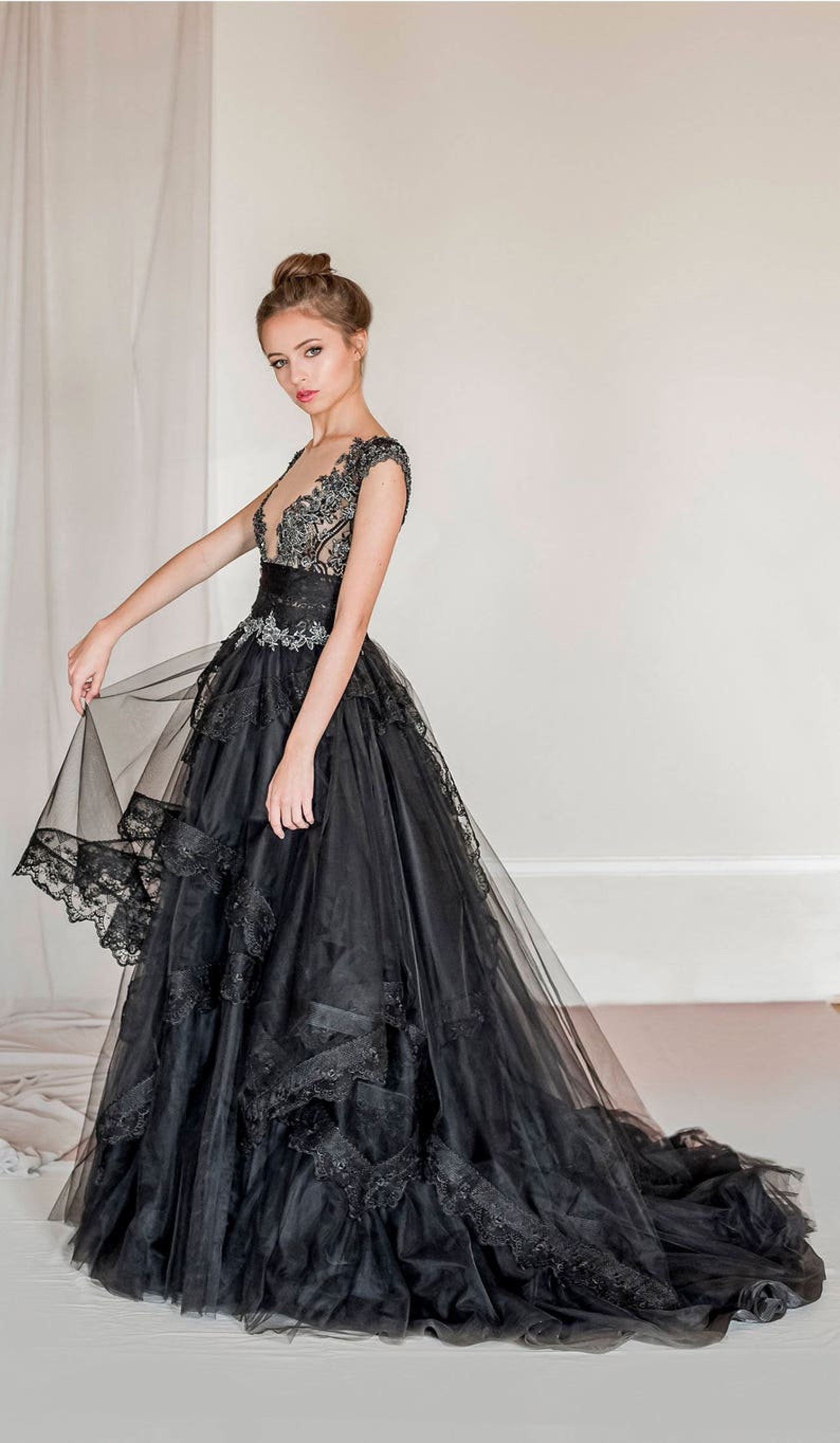 royal blue mother of the bride dresses Outfits Sleeves V-Neck Lace High-Low Sa Color:Custom Color(Special instructions For Seller) Bon Rosy, Women's, 3/4 Fresh Look