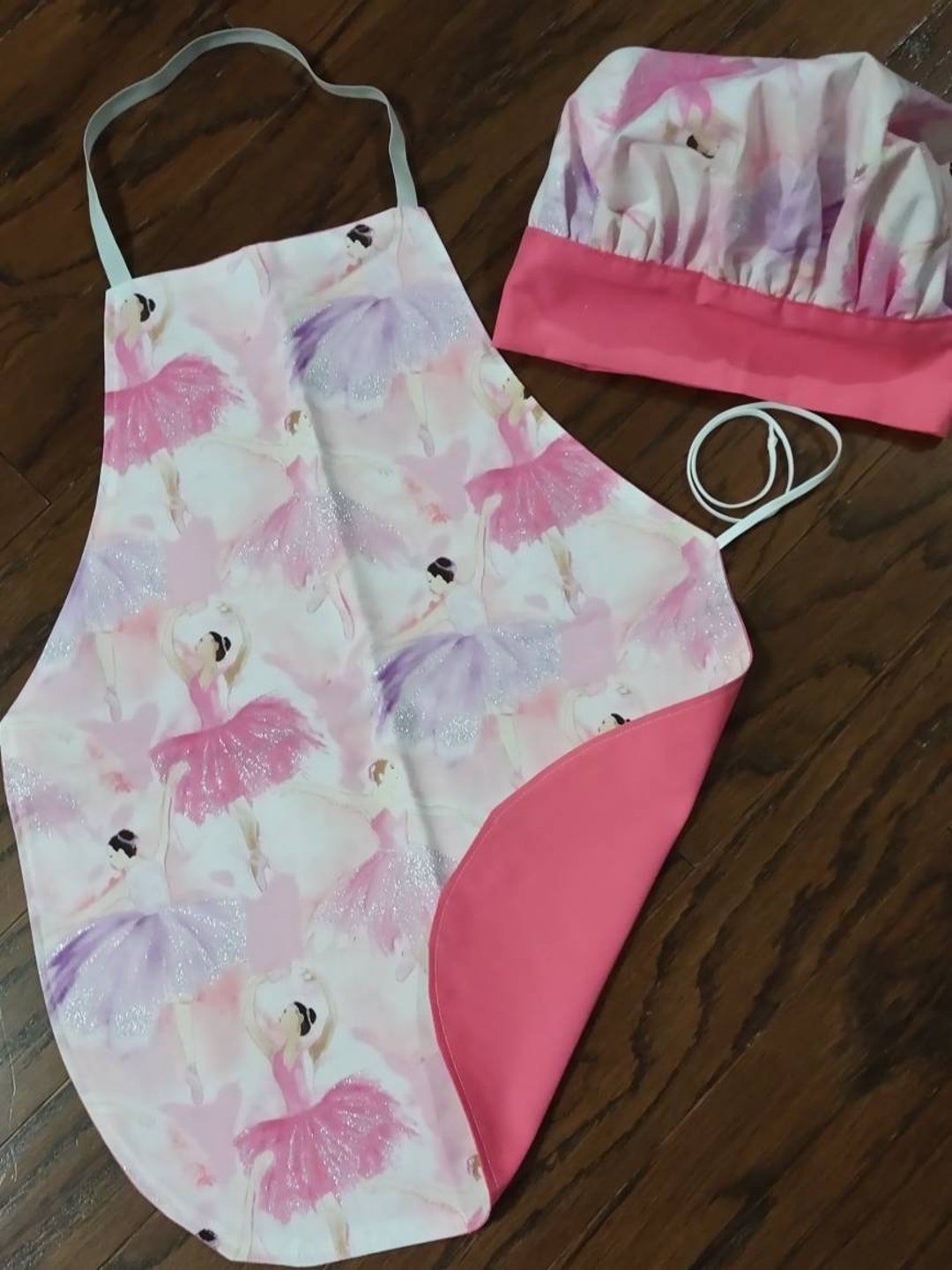 Child's Apron and Chef Hat Ballerina Apron and Chef Hat