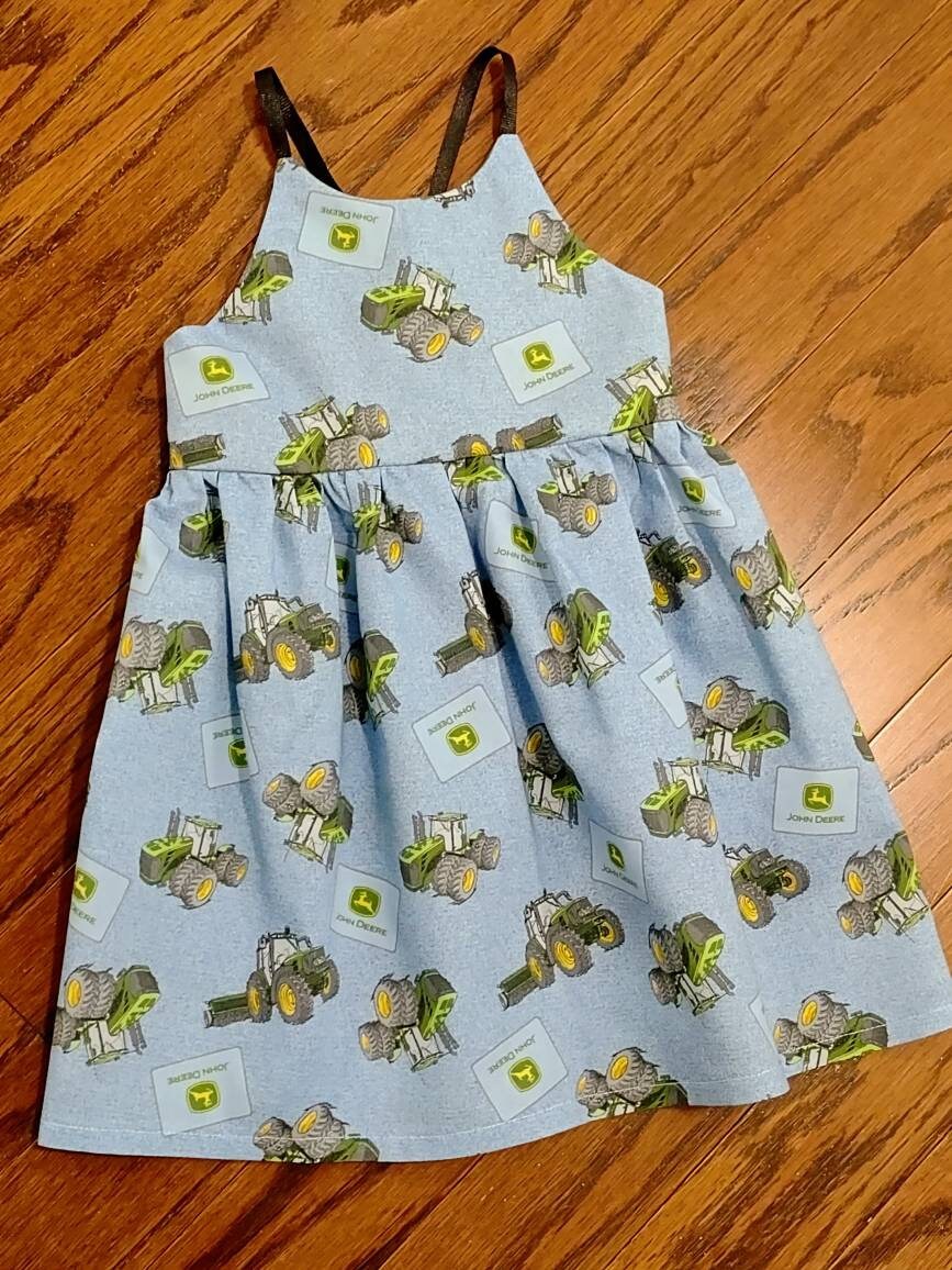 John Deere Dress, Girl's John Deere, John Deere, Girl's Tractor Dress