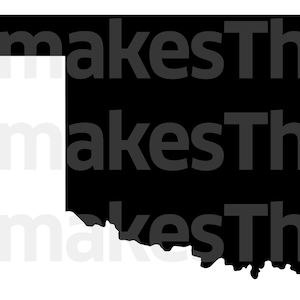 Oklahoma State Form - Sofortiger digitaler Download enthält Schwarzweiß-Versionen, insgesamt 12 Dateien: 2 dxf-, 2 eps-, 2 pdf-, 2 svg-, 2 png- und 2 jpg-Dateien