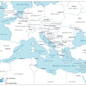 High Resolution Digital Color Map of the Mediterranean Sea and ...