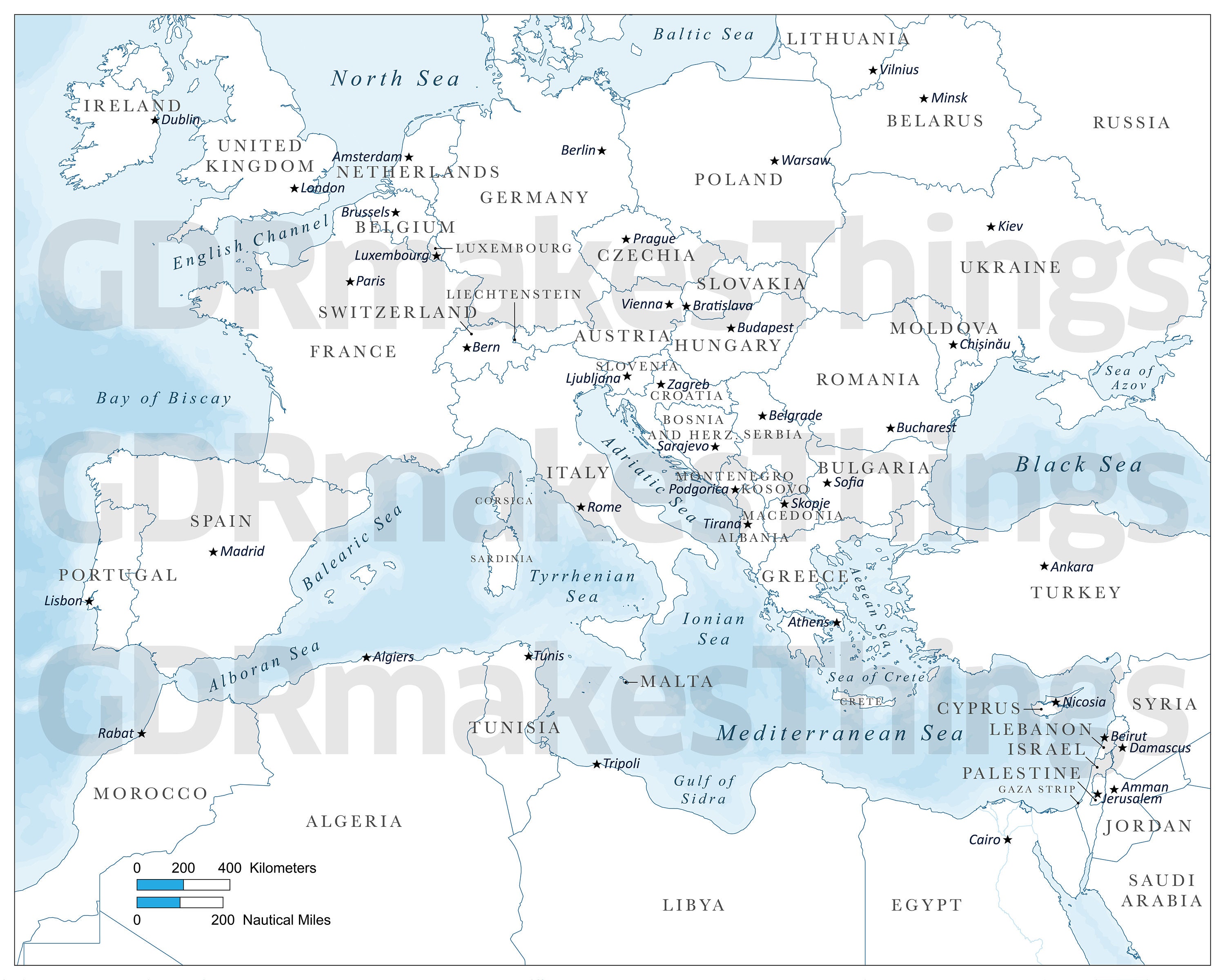 Political Map of Portugal - Nations Online Project