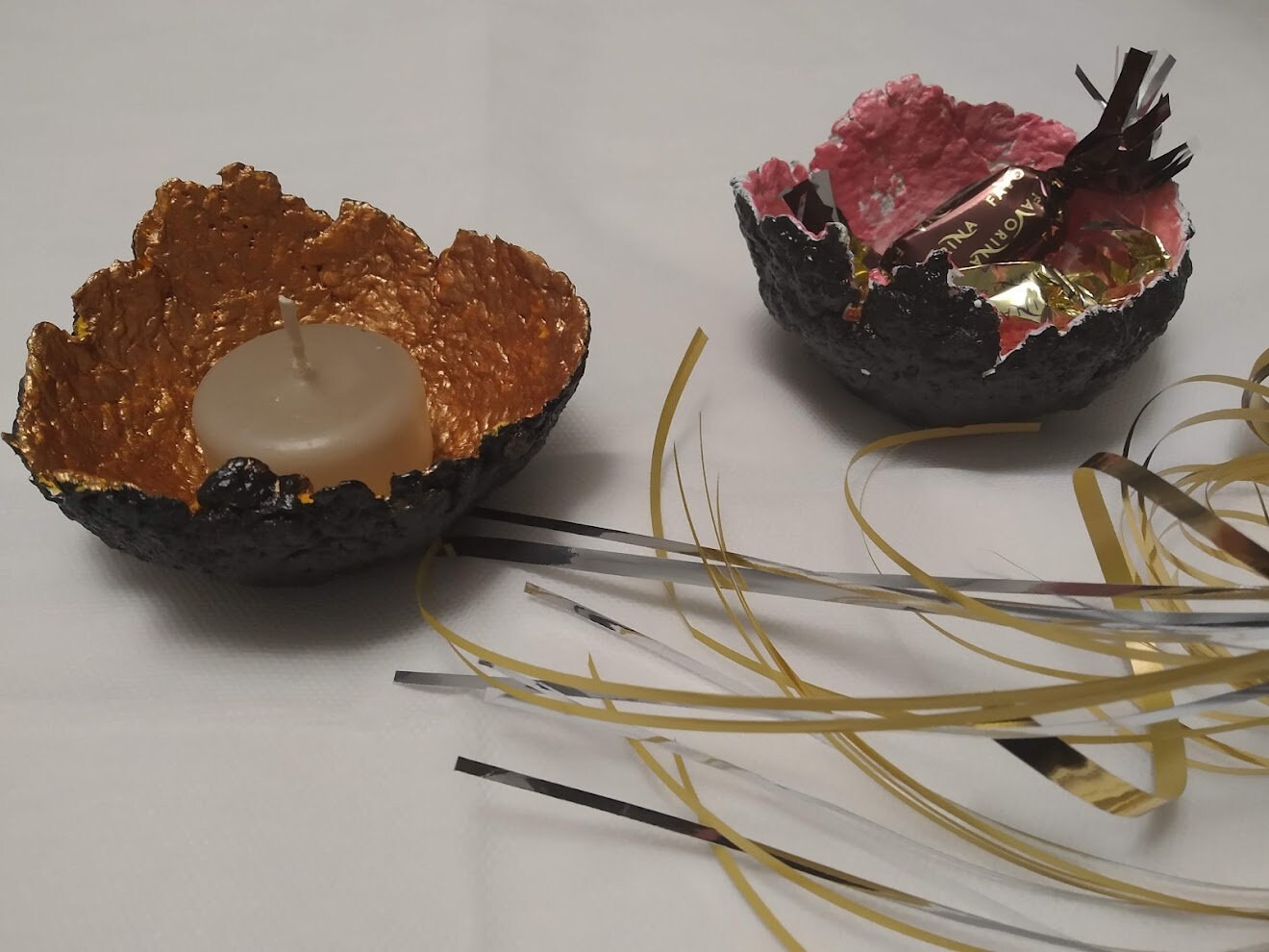 Cadeau 2 en 1, Coupelle, Vide Poche, Photophore, Décoration sur Une Table, Idée Cadeau, Fait Main, P