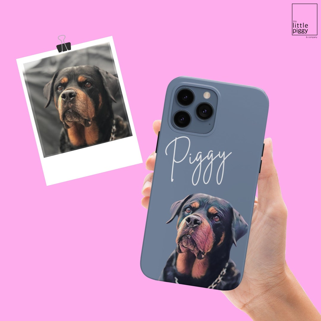 Custom Pet Phone Case Using Pet Photo Name Custom Dog Phone Case Custom