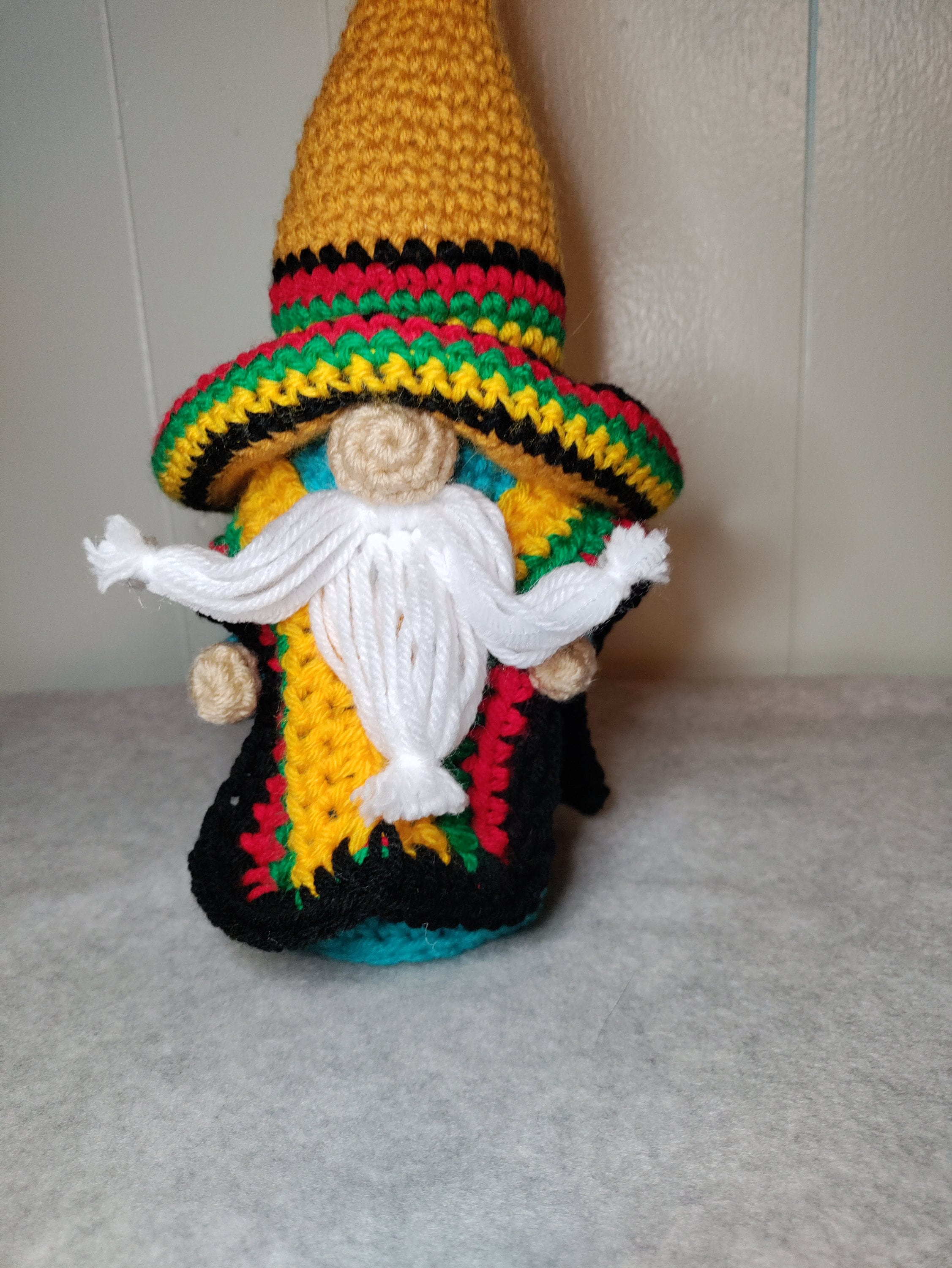 Mexican Sombrero Man Gnome Crochet Pattern