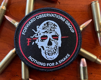 Forward Observations Bald Bros Leather Patch - FOG