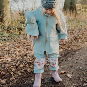 Kinderjas Malin maat. 86-164, digitaal naaipatroon, winterjas, wollen wandeling, fleece afbeelding 4