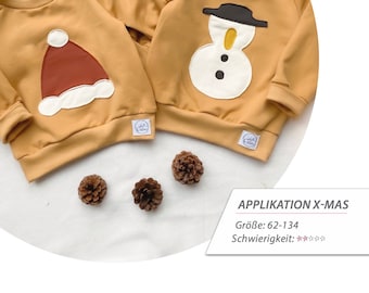 Sewing pattern and instructions Cozy Xmas Sweater, sweater for children and babies