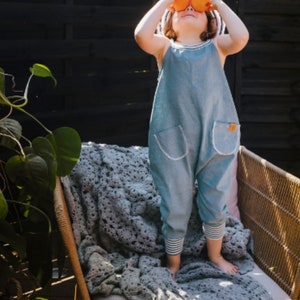 Children&#39;s Balloon Romper, Dungarees Sewing Pattern & Instructions