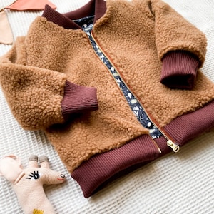 Kinder Collegejacke Gr. 56-110, digitales Schnittmuster
