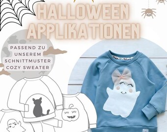 Pattern/ Schnittmuster & Anleitung Applikationen Halloween