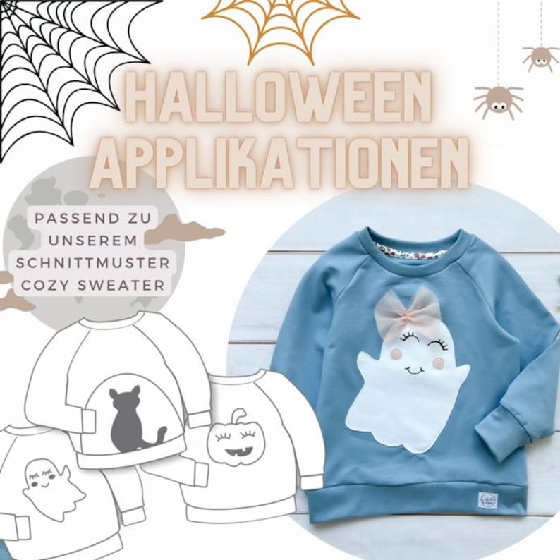 Pattern/ sewing pattern & instructions applique Halloween image 1