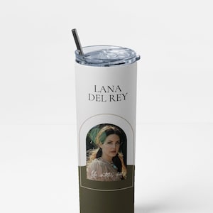 Lana del Rey Tumbler - Stainless steel - Travel Mug - 20 Oz -With Lid