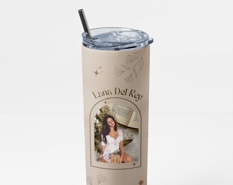 Lana del Rey Becher - Edelstahl - Reisebecher - 20 Unze - Mit Deckel