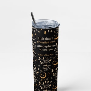 Edgar Allan Poe Quote Tumbler