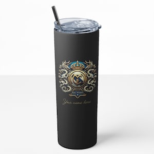 Stainless Steel Real Madrid Sublimated Tumbler  20oz Insulated Drinkware