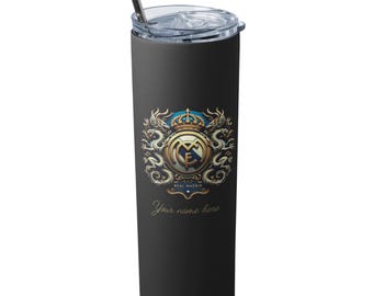 Stainless Steel Real Madrid Sublimated Tumbler  20oz Insulated Drinkware