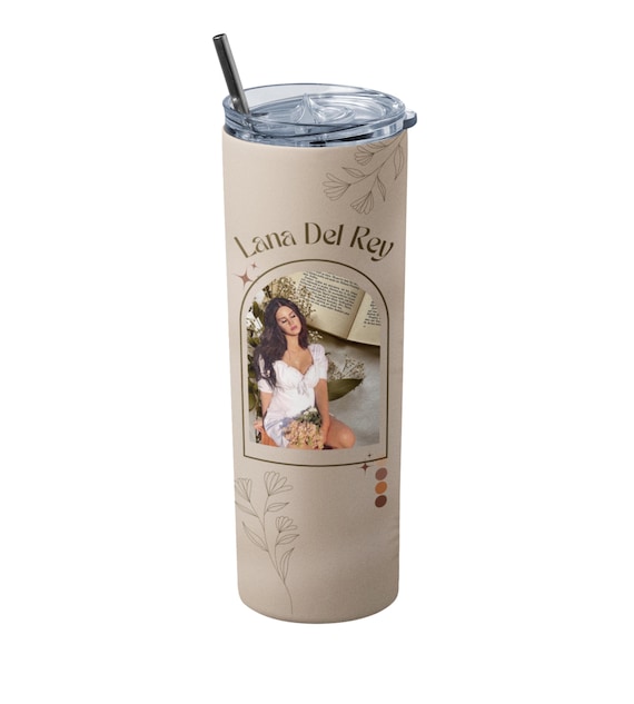 Lana del Rey Tumbler - Stainless steel - Travel Mug - 20 Oz -With Lid