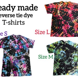Ready Made Reverse geode tie dye T-shirts