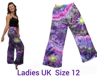 Tie dye trousers - size 12