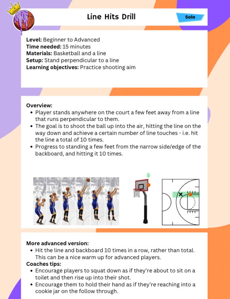 Fun Basketball Shooting Drills Printable Packet 25 Basketball Shooting Drills Workout for Better Results image 5