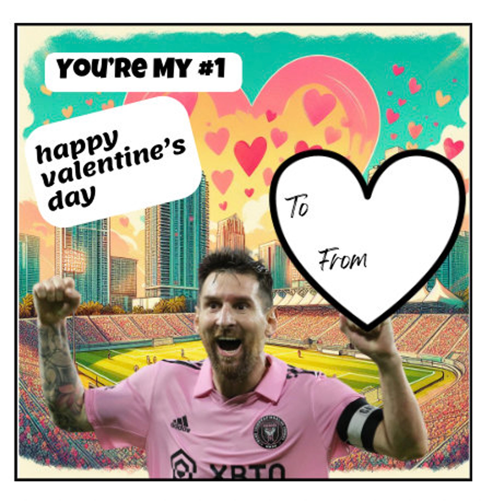Messi Valentine's Cards Printable Soccer Valentine's Day Cards ...
