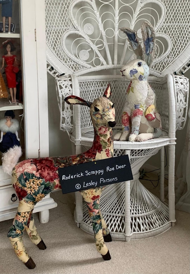 Roderick Scrappy Roe Deer, Pdf Pattern and Instructions With Youtube ...