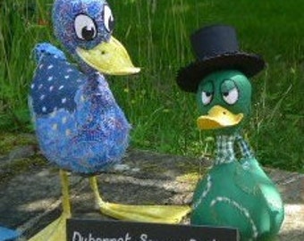 Dubonnet Scrappy Duck PDF Pattern and Instructions with youtube videos