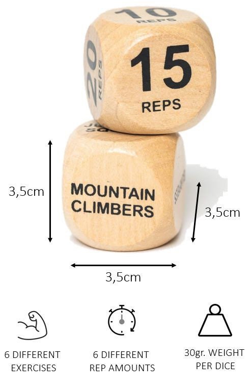Fitness Dice 1+1 FREE