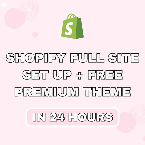 Shopify site Templates Etsy