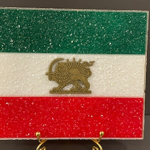 Iran flag with Shiro Khorshid/ made in Canada
