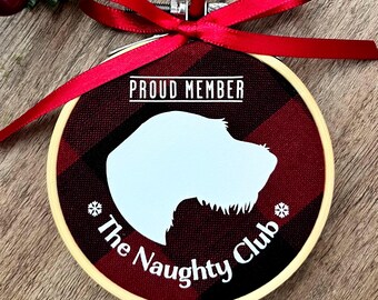 Handmade German Wire Haired Pointer Dog Lover Christmas Ornament | Holiday Decor Gift