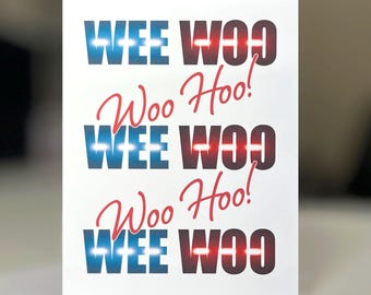 Police Academy Graduation Card | Funny Wee Woo Congratulations
