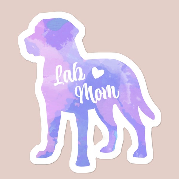 Lab Mom Sticker | Dog Mom Sticker | Labrador Retriever | Laptop Sticker | Water Bottle Sticker | Car Decal