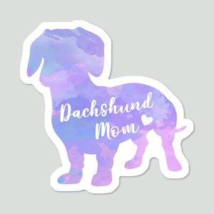 Dachshund Mom Sticker: Waterproof Wiener Dog Decal