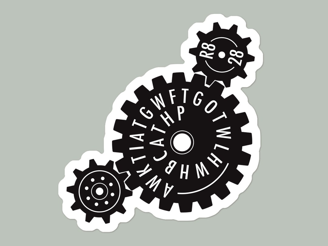 Romans 828 Bible Verse Acronym Gears Vinyl Sticker Scripture Memory Christian Living Sticker