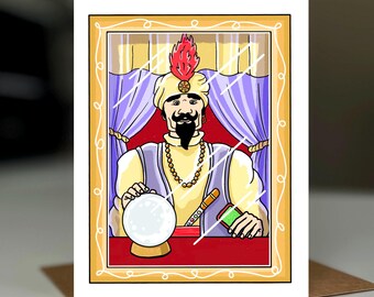 Customizable Fortune Teller Arcade Machine Birthday, Anniversary Card | Personalize Inside Verse