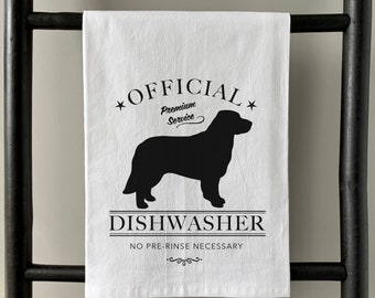 Golden Retriever Flour Sack Towel | Farmhouse Kitchen Decor | Dog Lover Gift