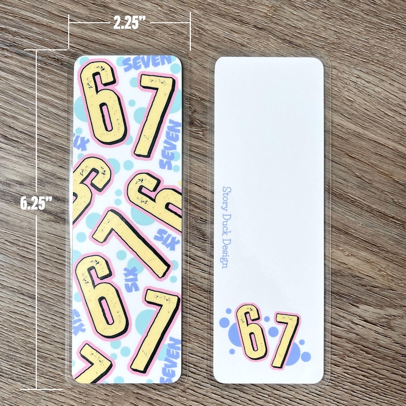 Six Seven Viral Trend Bookmark | Funny Gift for Generation Alpha ...