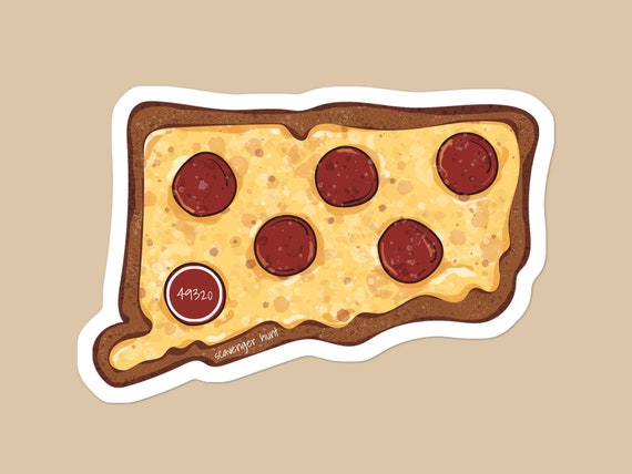 Bigfoot Pizza Sticker