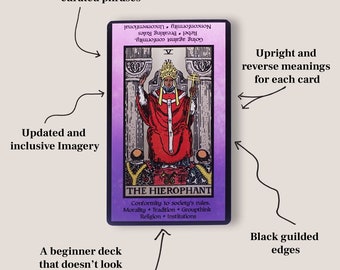 The Spelled Out Tarot Deck A Diverse Beginner Tarot Deck with Keywords and Phrases for Learning