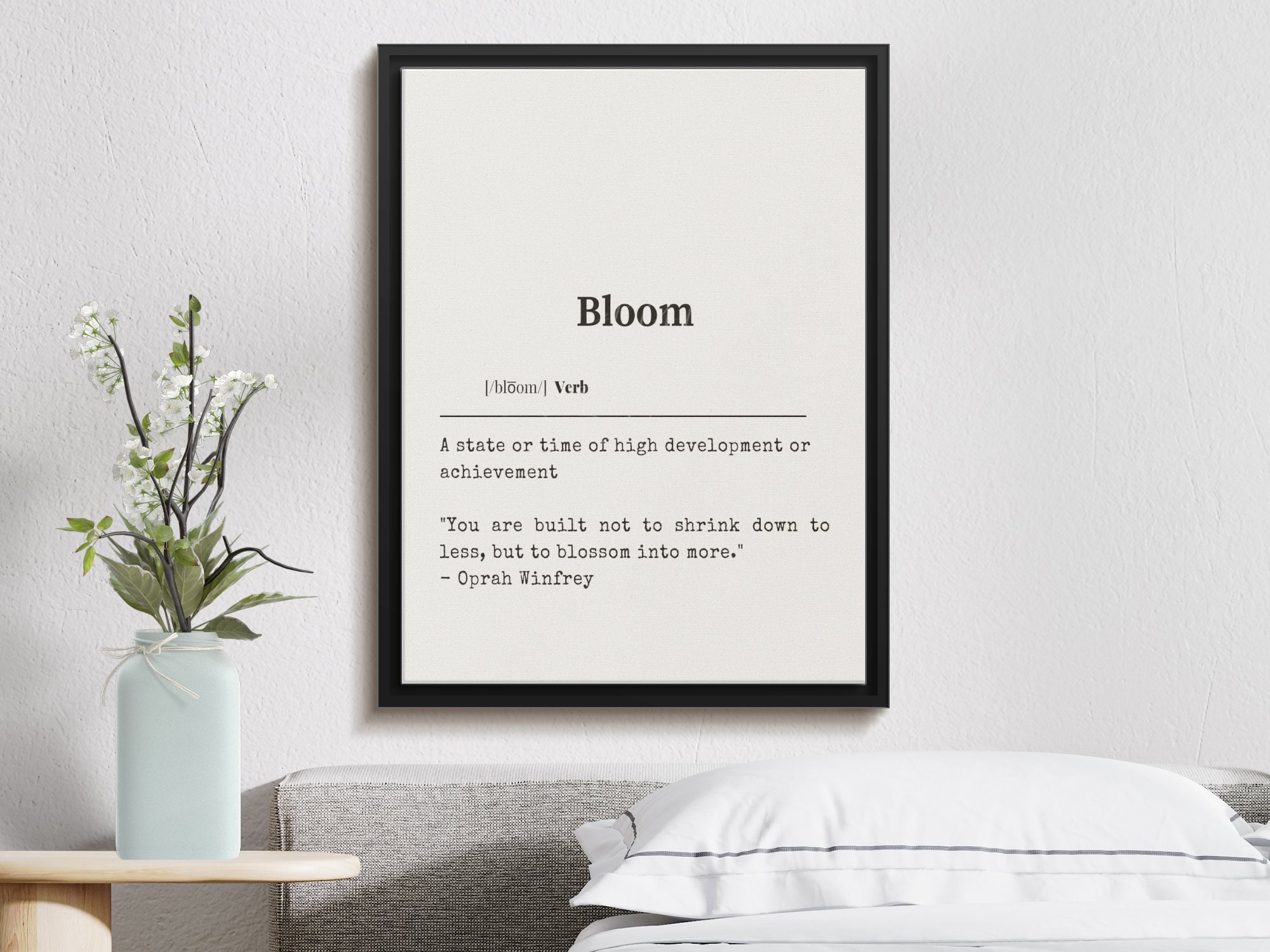 Bloom Definition Art, Printables, Home Wall Décor, Definition ...