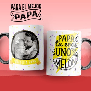10 Fathers day mug templates PSD,JPG Editable for sublimation | 10 Templates for Father's Day mugs editable in Photoshop PSD, Jpg