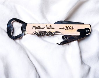 Personalized lemonade bowl / Knife bottle opener / Corkscrew / Bottle opener / Personalized gift / Birthday witnesses EVG EVJF Wedding