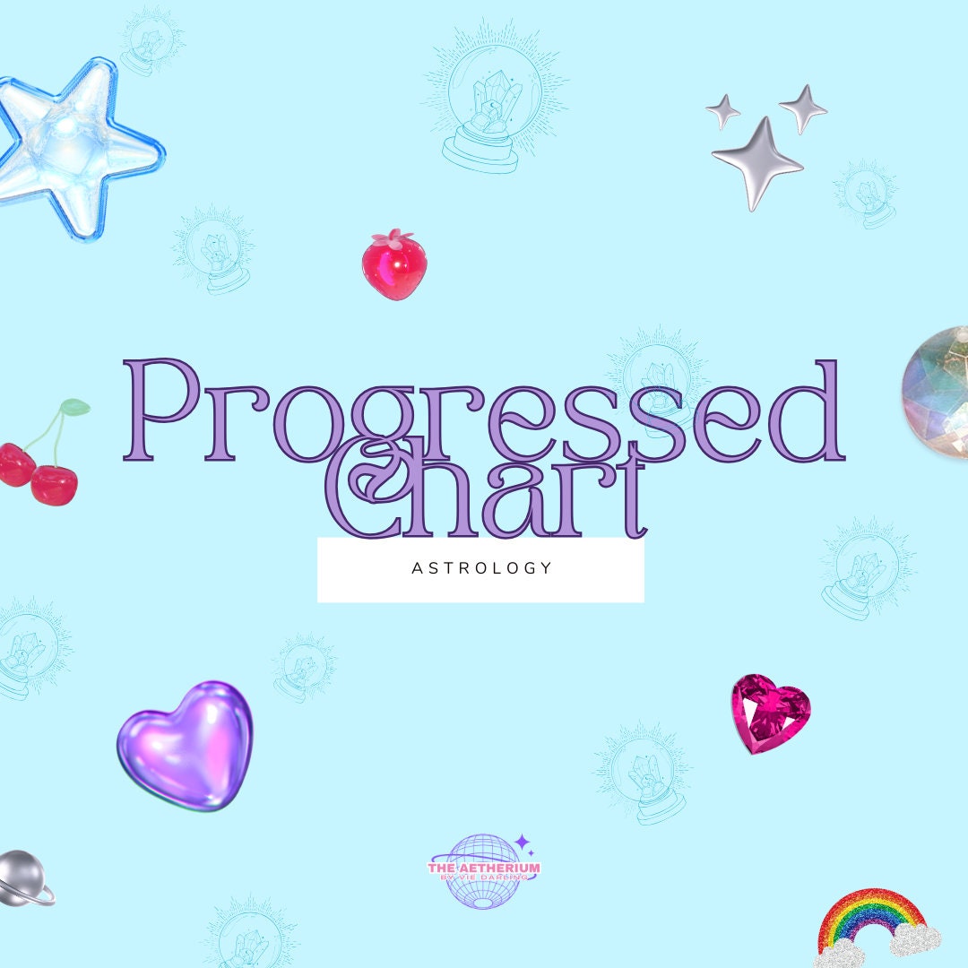 Progressed Astrological Chart Reading Etsy