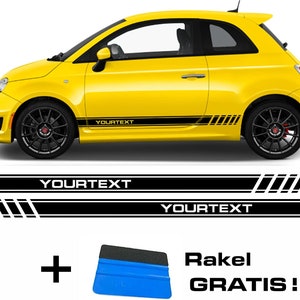 Klebstoffe, bänder, motorhaube, dach und kofferraumdeckel assetto corse fiat  500 sticker aufkleber abarth