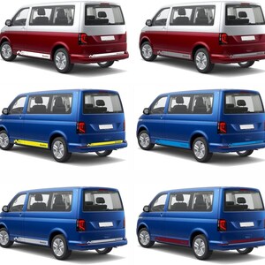 Multivan Sticker Side Stripe Sticker Set With Honeycomb Pattern, Suitable for VW T6.1 ...