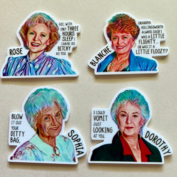 Golden girls phrase magnet set